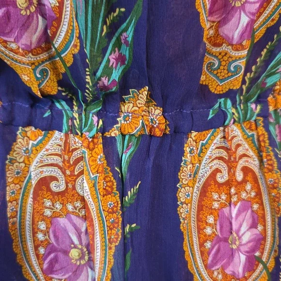 The Kooples silk floral maxi Sz M - Picture 9 of 13